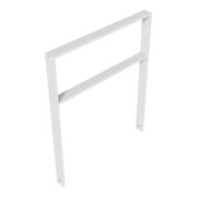 Schake Anlehnbügel aus Vierkantrohr 80x20mm, Breite: 1000mm Gesamthöhe:1200 mm + Querholm feuerverzinkt-4