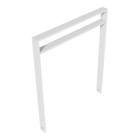 Schake Anlehnbügel aus Vierkantrohr 80x20mm, Breite: 1000mm Gesamthöhe:1200 mm + Querholm (kleiner Abstand) feuerverzinkt