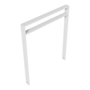Schake Anlehnbügel aus Vierkantrohr 80x20mm, Breite: 1000mm Gesamthöhe:1200 mm + Querholm (kleiner Abstand) feuerverzinkt-2