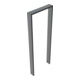 Schake Anlehnbügel aus Vierkantrohr 80x20mm, Breite: 450mm Gesamthöhe:1200 mm ohne Querholm, beschichtet-2