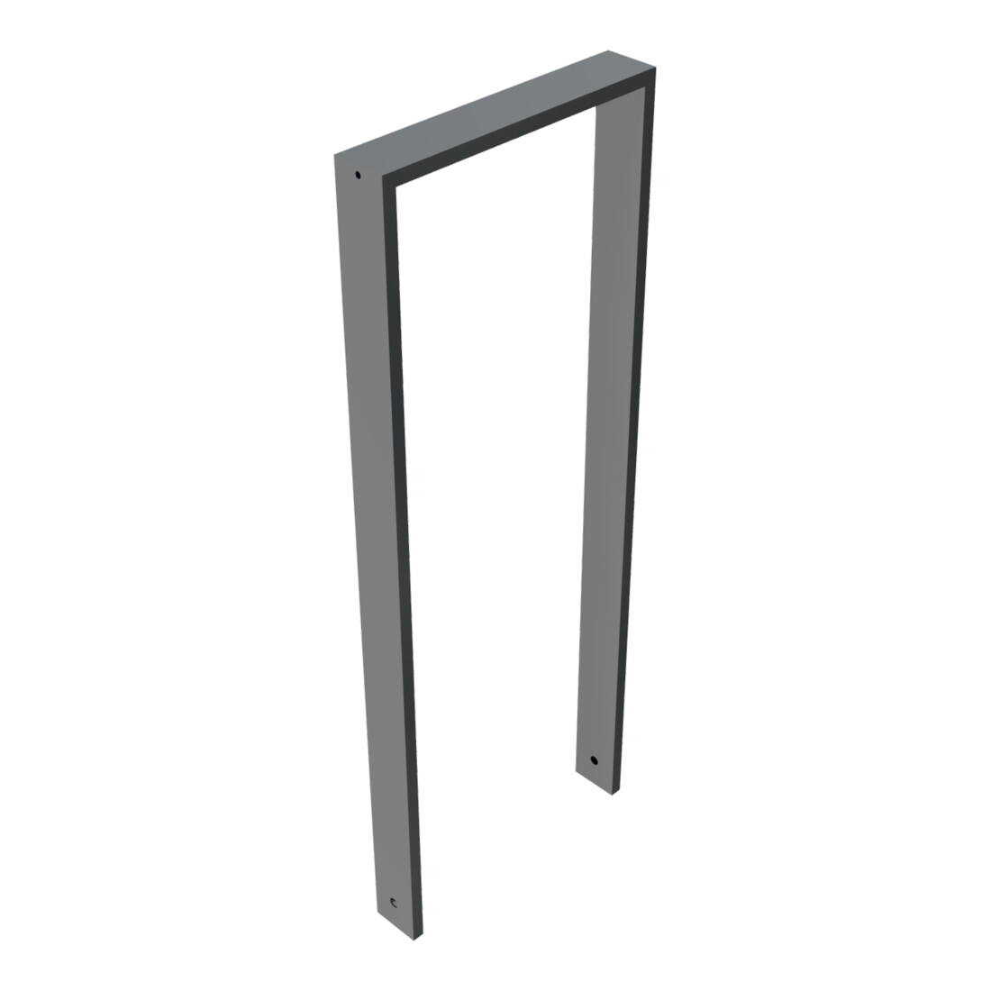 Schake Anlehnbügel aus Vierkantrohr 80x20mm, Breite: 450mm Gesamthöhe:1200 mm ohne Querholm, beschichtet