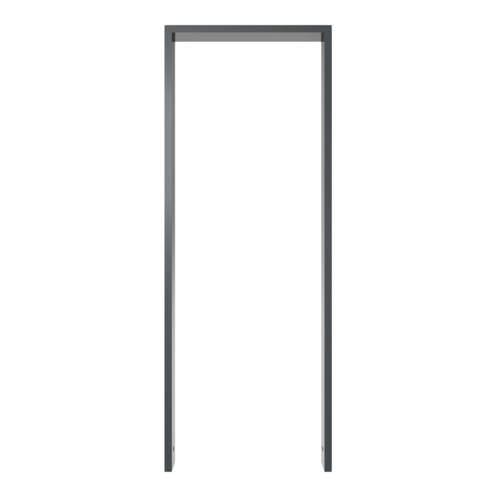 Schake Anlehnbügel aus Vierkantrohr 80x20mm, Breite: 450mm Gesamthöhe:1200 mm ohne Querholm, beschichtet