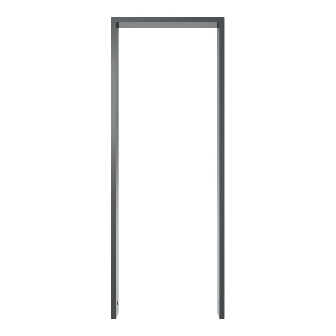 Schake Anlehnbügel aus Vierkantrohr 80x20mm, Breite: 450mm Gesamthöhe:1200 mm ohne Querholm, beschichtet