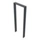 Schake Anlehnbügel aus Vierkantrohr 80x20mm, Breite: 450mm Gesamthöhe:1200 mm ohne Querholm, beschichtet