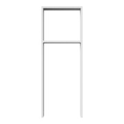 Schake Anlehnbügel aus Vierkantrohr 80x20mm, Breite: 450mm Gesamthöhe:1200 mm + Querholm feuerverzinkt-5