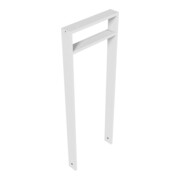 Schake Anlehnbügel aus Vierkantrohr 80x20mm, Breite: 450mm Gesamthöhe:1200 mm + Querholm (kleiner Abstand) feuerverzinkt-4