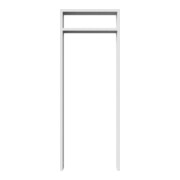 Schake Anlehnbügel aus Vierkantrohr 80x20mm, Breite: 450mm Gesamthöhe:1200 mm + Querholm (kleiner Abstand) feuerverzinkt-5