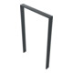 Schake Anlehnbügel aus Vierkantrohr 80x20mm, Breite: 750mm Gesamthöhe:1200 mm ohne Querholm, beschichtet-4