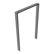 Schake Anlehnbügel aus Vierkantrohr 80x20mm, Breite: 750mm Gesamthöhe:1200 mm ohne Querholm, beschichtet-4