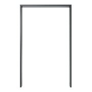 Schake Anlehnbügel aus Vierkantrohr 80x20mm, Breite: 750mm Gesamthöhe:1200 mm ohne Querholm, beschichtet-5