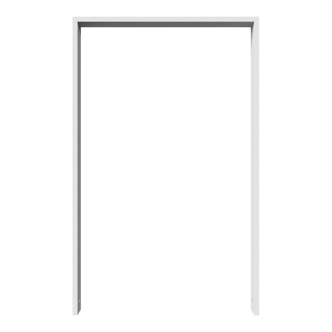 Schake Anlehnbügel aus Vierkantrohr 80x20mm, Breite: 750mm Gesamthöhe:1200 mm ohne Querholm feuerverzinkt