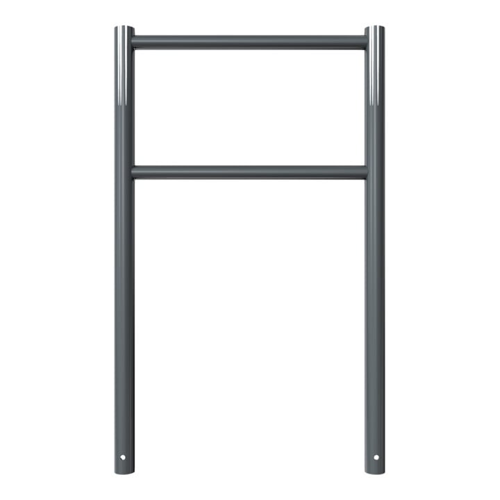 Schake Anlehnbügel Standrohre Ø 60mm, Höhe: 1300mm Querrohre Ø 42mm, Gesamtbreite: 800mm, beschichtet