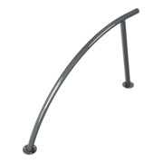 Schake Anlehnbügel zum Aufdübeln Stahlrohr Ø48mm, Gesamtbreite: ca 1400mm Höhe Überflur: ca. 850mm, beschichtet, DB703-5