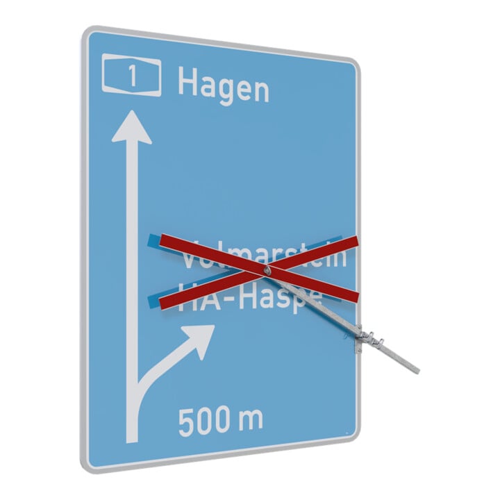 Schake Auskreuzung Länge 800 mm