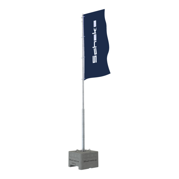 Set Schake Sichtschutzplane, schwer entflammbar, weiß + Sichtschutzplane, schwer entflammbar, weiß mit Schake Logo