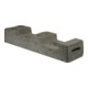 Schake Bauzaunfuß aus Beton, Länge: 690 mm, Höhe 130 mm, Breite 180 mm mit 4 Löchern (Ø 42 mm) 25 kg-1