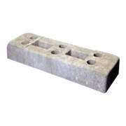 Schake Bauzaunfuß aus Beton, Länge: 700 mm, Höhe 125 mm, Breite 220 mm mit 6 Löchern (Ø 42 mm) 36 kg