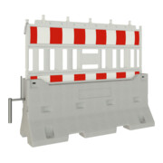 Schake Betonleitwand SET 2, mit Lampenadapter, rot weißer Folie (Art.-Nr. 33420KA)