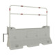 Schake Betonleitwand SET 3, mit Querholm, feuerverzinkt (Art.-Nr. 465_64)-1