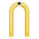 Schake beveiligingsbeugel Ø76 mm, breedte 400 mm, hoogte boven vloer 250 mm, voor plaatsing in beton, geel / zwart