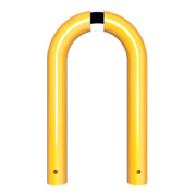Schake beveiligingsbeugel Ø76 mm, breedte 400 mm, hoogte boven vloer 250 mm, voor plaatsing in beton, geel / zwart-5