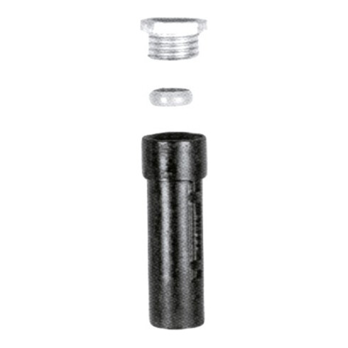 Schake Bodenhülse aus Grauguß + Gewinde, Spannring 300mm lang für 60mm RohrØ