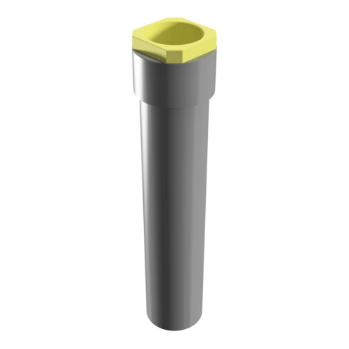 Schake Bodenhülse aus Grauguß + Gewinde, Spannring 500mm lang für 76mm Ø