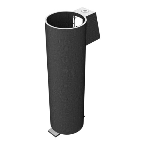 Schake Bodenhülse für Rohrpfosten Ø76mm + Feststellvorichtung, Länge: 300mm, feuerverzinkt