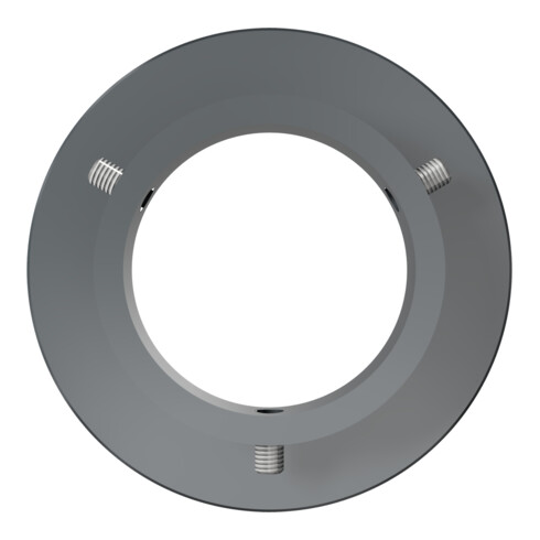 Schake Bodenrosette für 76mm Pfosten für Modell 478 + 3 Befestigungsschrauben M8 (auf 120°), beschichtet,