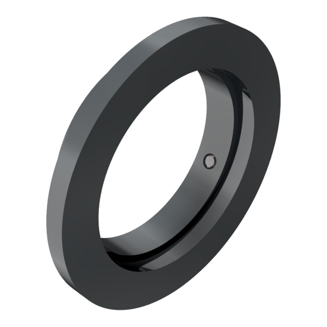 Schake Bodenrosette für 89 mm Pfosten für Modell 4084 + 3 Befestigungsschrauben M8 (auf 120°), beschichtet (Feinstruktur)