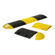 Schake Bodenschwelle aus Recycling, Mittelstück, schwarz, Höhe: 30 mm