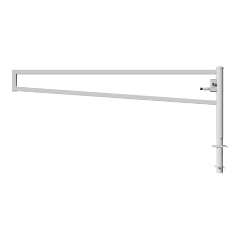 Schake Drehbare Wegesperre + selbsteinrastender Verriegelung 3,00m + Dreikantverschluß Drehpfosten: Ø 102mm, Schrankenarm: 60x40mm, zum Einbetonieren,