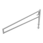 Schake Drehbare Wegesperre + selbsteinrastender Verriegelung 3,00m + Dreikantverschluß Drehpfosten: Ø 102mm, Schrankenarm: 60x40mm, zum Einbetonieren,-4