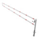 Schake Drehbare Wegesperre + selbsteinrastender Verriegelung 3,50m + Dreikantverschluß Drehpfosten: Ø 102mm, Schrankenarm: 60x40mm, zum Einbetonieren, beschichtet, weiß / rot-4