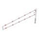 Schake Drehbare Wegesperre + selbsteinrastender Verriegelung 3,50m + Dreikantverschluß Drehpfosten: Ø 102mm, Schrankenarm: 60x40mm, zum Einbetonieren, beschichtet, weiß / rot-5
