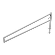 Schake Drehbare Wegesperre + selbsteinrastender Verriegelung 3,50m für Vorhangschloss Drehpfosten: Ø 102mm, Schrankenarm: 60x40mm, zum Einbetonieren,-4