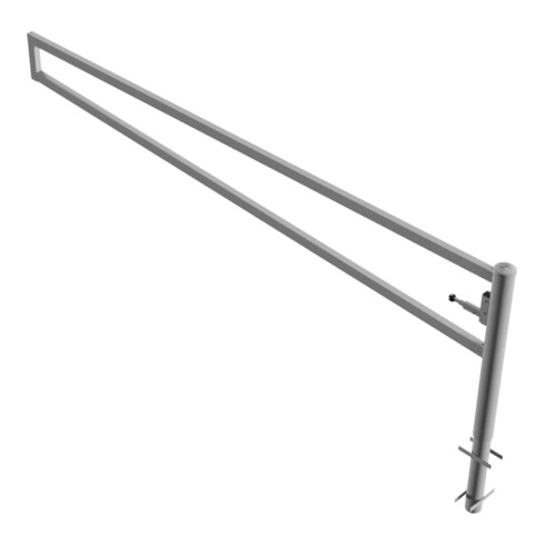 Schake Drehbare Wegesperre + selbsteinrastender Verriegelung 3,50m für Vorhangschloss Drehpfosten: Ø 102mm, Schrankenarm: 60x40mm, zum Einbetonieren,