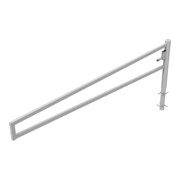 Schake Drehbare Wegesperre + selbsteinrastender Verriegelung 3,50m + Profilzylinder Drehpfosten: Ø 102mm, Schrankenarm: 60x40mm, zum Einbetonieren, feuerverzinkt-4