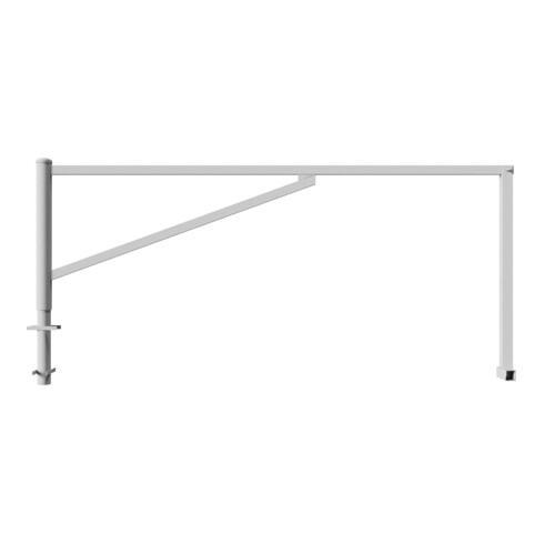 Schake Drehschranke 3,00m, für Vorhangschloss Drehpfosten: Ø 102mm, Schrankenarm: 60x40mm inkl. 2 Auflagepfosten, zum Einbetonieren, feuerverzinkt