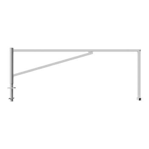 Schake Drehschranke 3,50m, für Vorhangschloss Drehpfosten: Ø 102mm, Schrankenarm: 60x40mm inkl. 2 Auflagepfosten, zum Einbetonieren, feuerverzinkt