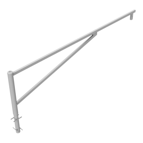 Schake Drehschranke 3,50m + Profilzylinder Drehpfosten: Ø 102mm, Schrankenarm: 60x40mm inkl. 2 Auflagepfosten, zum Einbetonieren, feuerverzinkt