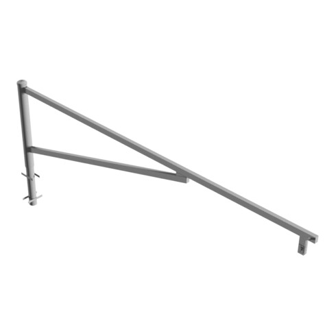 Schake Drehschranke 3,50m + Profilzylinder Drehpfosten: Ø 102mm, Schrankenarm: 60x40mm inkl. 2 Auflagepfosten, zum Einbetonieren, feuerverzinkt