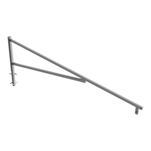 Schake Drehschranke 4,00m + Profilzylinder Drehpfosten: Ø 102mm, Schrankenarm: 60x40mm inkl. 2 Auflagepfosten, zum Einbetonieren, feuerverzinkt