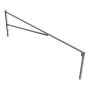 Schake Drehschranke 4,50m + Profilzylinder Drehpfosten: Ø 102mm, Schrankenarm: 60x40mm inkl. 2 Auflagepfosten, zum Einbetonieren, feuerverzinkt-4