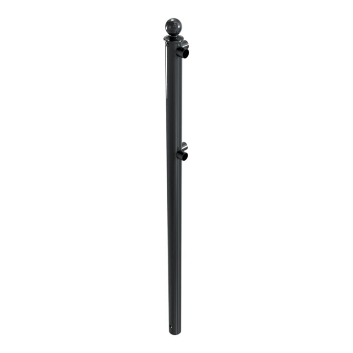 Schake Eckpfosten für Schutzgeländer Ø60mm + Alu, Kugelkopf für Ober- und Knieholm,