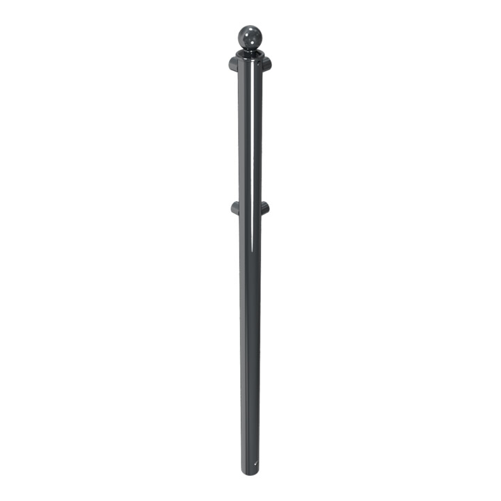 Schake Eckpfosten für Schutzgeländer Ø60mm + Alu, Kugelkopf für Ober- und Knieholm,
