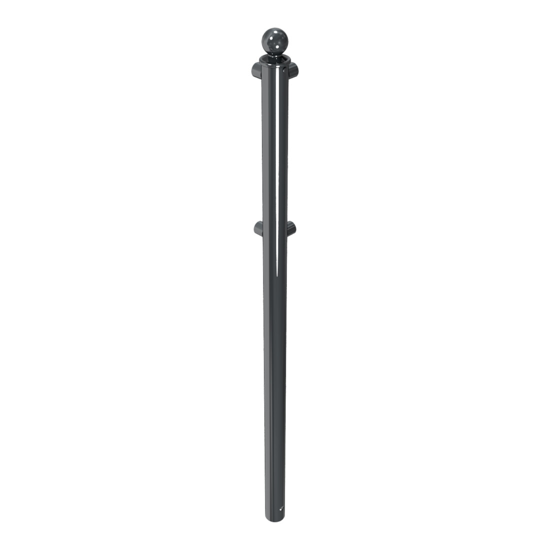 Schake Eckpfosten für Schutzgeländer Ø60mm + Alu, Kugelkopf für Ober- und Knieholm,