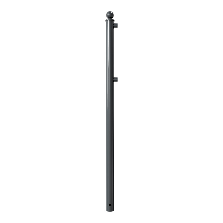 Schake Eckpfosten für Schutzgeländer Ø60mm + Alu, Kugelkopf für Ober- und Knieholm,