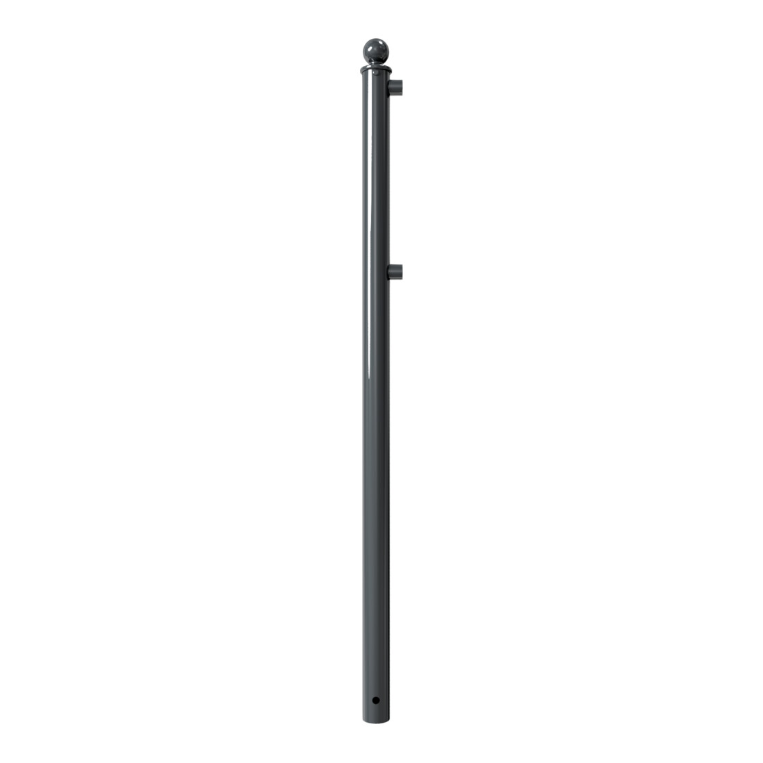 Schake Eckpfosten für Schutzgeländer Ø60mm + Alu, Kugelkopf für Ober- und Knieholm,