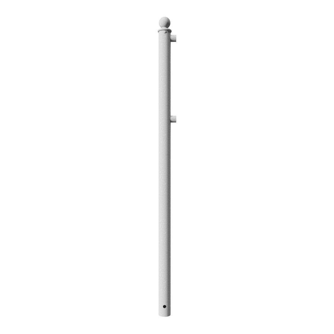 Schake Eckpfosten für Schutzgeländer Ø60mm + Alu, Kugelkopf für Ober- und Knieholm, feuerverzinkt